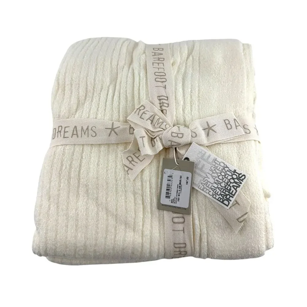 Barefoot Dreams Pearl CozyChic Lite Ribbed Throw One Size 54